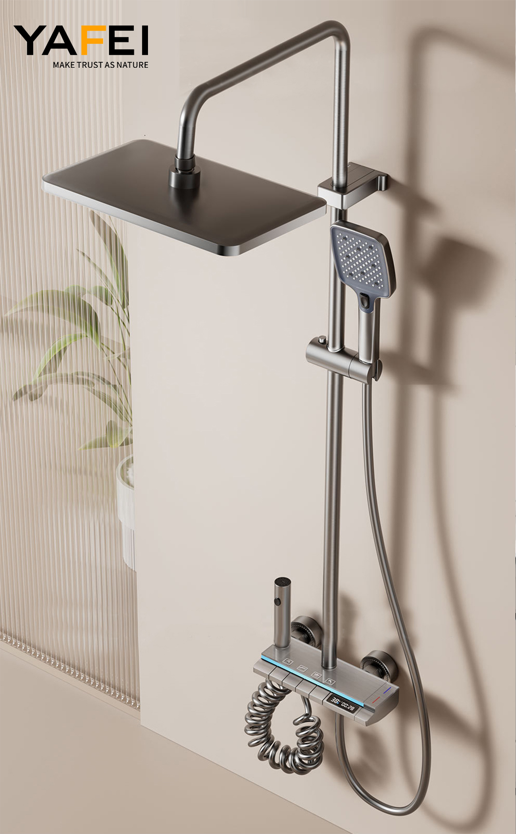 12 Inch Rainfall Shower Faucet Set Handheld Wall Mount Bathroom 12 Inch Rainfall Shower Faucet Set Handheld Wall Mount Bathroom