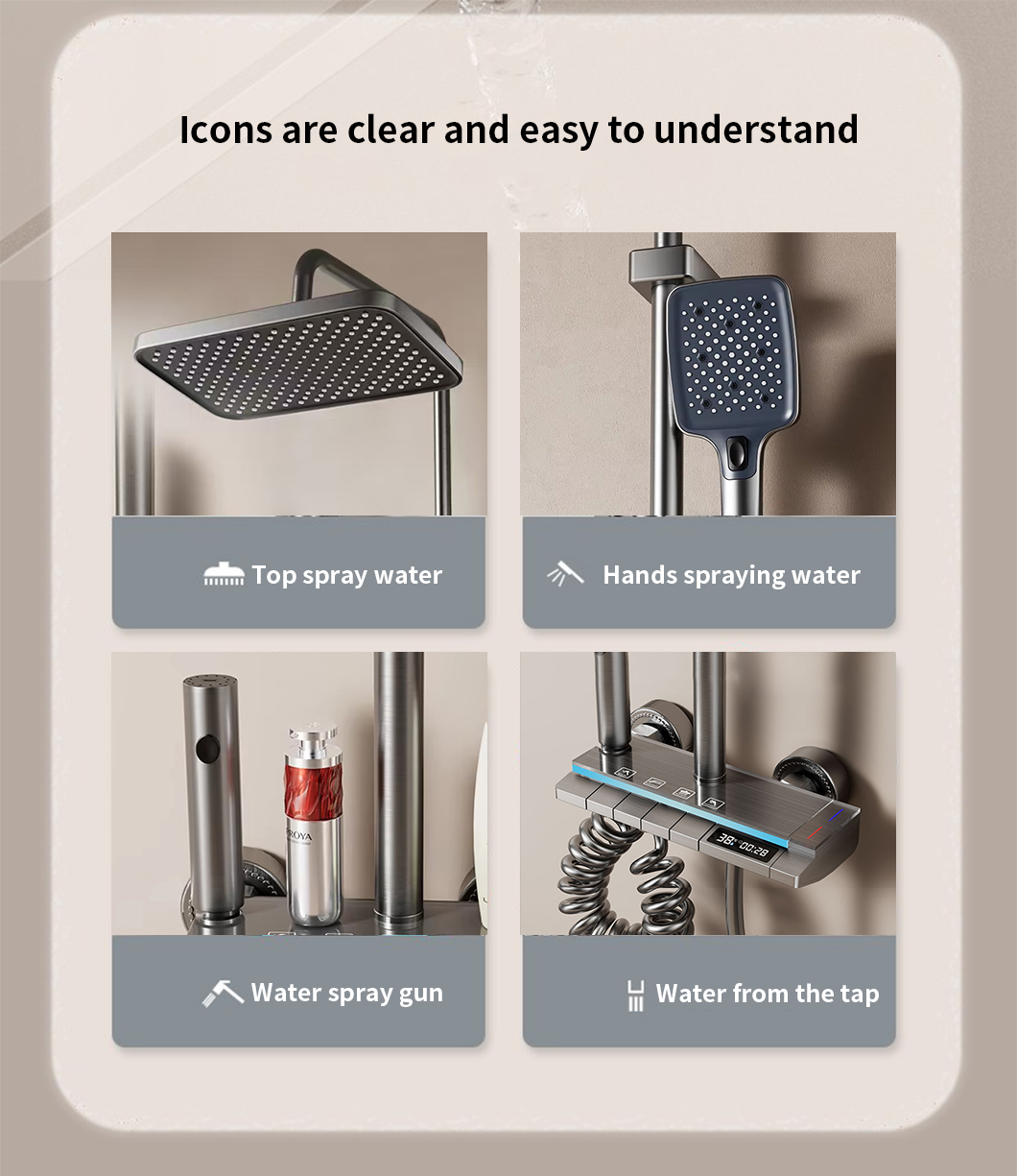 12 Inch Rainfall Shower Faucet Set Handheld Wall Mount Bathroom 12 Inch Rainfall Shower Faucet Set Handheld Wall Mount Bathroom