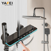 Yf230530002 የማሰብ ችሎታ የ LED ማሳያ የፒያኖስቲክ ገላ መታጠቢያ ገንዳ የፒያኖ የመታጠቢያ ገንዳ ስርዓት ለስላሳ ዝናብ