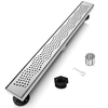 YF41114 Shower Drain Linear Shower Drain with Removable Square Hole Panel by Using Brushed 304 Stainless Steel Process