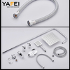 YF210530001 Chrome Plated Hot and Cold brass Wall Mounted Faucet Bathroom Rain Shower Set