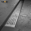 YF41105 Brushed Floor Trap Invisible Tile Insert Channel Shower Drain Bathroom Linear Long Floor Drain