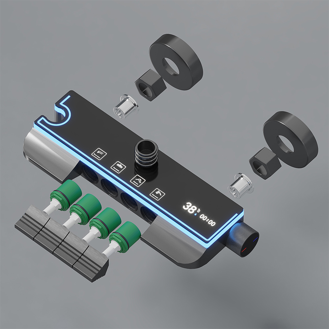 2025 New Waterfall Massage Shower System