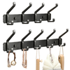 YF9116 Wall Mounted Hanger Slat Shelf Rack Multifunction Metal Door Coat Hook Rails for Clothes