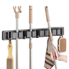 YF9162 Mop Holder Bathroom Wall Broom Hanger Wall-mounted Mop And Broom Holder Heavy Duty Broom Hanger Organizer Storage Tool Racks for Kitchen Garden Laundry Garage