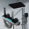 YF230530034 Bathroom Digital Display Faucet Wall Mounted Bathroom Shower Set System Shower Faucet Piano Shower Mixer Set