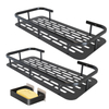 YF5336 Corner Adhesive Shower Caddy with Soap Holder Bathroom Organizer Wall Mounted Rack 3-Pack