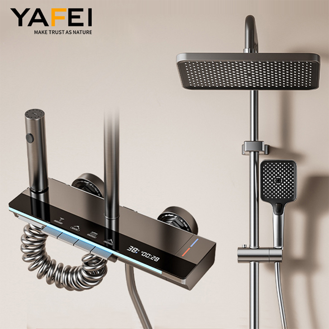 Aluminum 4-Function Digital Shower System