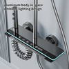 YF230530001 Intelligent LED Display Thermostatic Shower Set Piano Keys Bath Faucet System Soft Rainfall