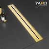YF41110 Stainless Steel Linear Floor Drain Modern Style Bathroom Slim Shower Channel with Strainer for Bathtub Application