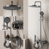 YF230530035 Gun Metal Grey Starlight Dusjkran Dusjsett Baderomsdusjbatteri