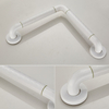 YF68110 Safety 304 Stainless Steel Handrail Bathtub Angled Shower Grab Bar for Seniors Knurled Stainless Steel Handicap Grab Bars for Wall