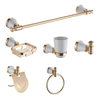 YF1319 Bathroom sanitary hardware wall mounted Brushed Gold ceramic bathroom accessory sets