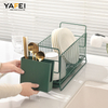 Roll Up Kitchen Countertop Cabinetry Stainless Steel Iron over The Sink Dish Drying Rack Dish Rack for Tray