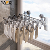 Suction Cup Folding Drying Rack Wall-mounted Drying Rack plastic Non-punch Balcony Drying Rack multifunction Household Drying Rack