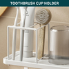 YF500200006 Bathroom Accessories Organizer Toothbrush Holder for Bathroom, Multi-Functional Toothbrush Razor Holder 