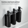 YF65102 Single/double/three Bottles Refillable Wall Mounted Hotel Bathroom Hand SS304 Stainless Steel Shampoo Liquid Soap Dispensers