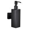 YF65106 200ML Manual Black Hand Lotion Square Soap Dispenser Hotel Stainless Steel Wall-mounted Press Soap Dispenser