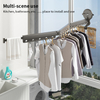 YF7122 1 High Quality Wall Mounted Space Saver 360&deg; Retractable Collapsible Drying Racks Folding Clothes Drying Rack with Suction Cup