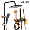 YF230530036 Space Aluminum Black Gold Single Hot Cold Shower Set Faucet Bidet Rain Shower Head for Hotels Ceramic