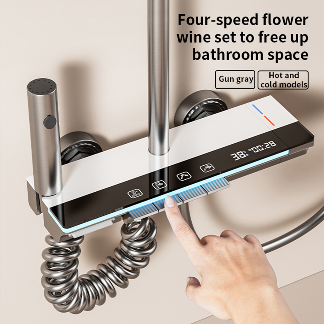 Aluminum 4-Function Digital Shower System