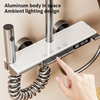 YF230530013 Wall-Mounted Light Bathroom Brass Bathtub Rain Shower Faucet Brass Bath Luxury Led Digital Shower System