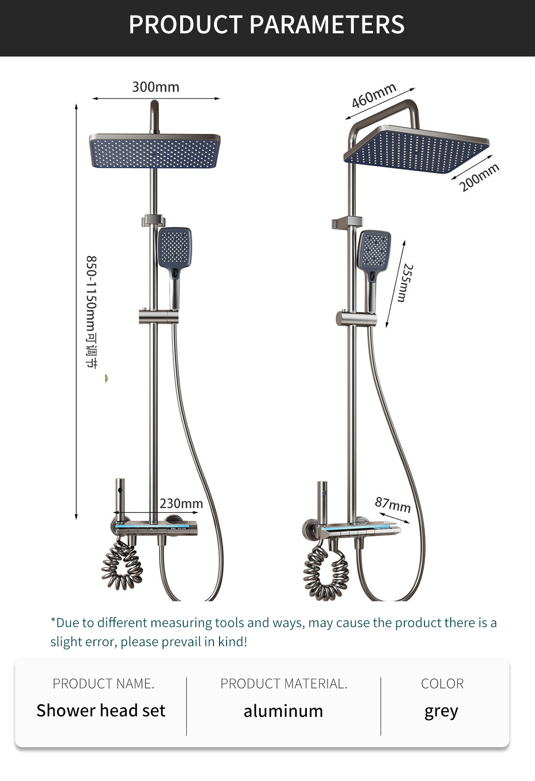 12 Inch Rainfall Shower Faucet Set Handheld Wall Mount Bathroom 12 Inch Rainfall Shower Faucet Set Handheld Wall Mount Bathroom