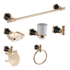 YF1319 Bathroom sanitary hardware wall mounted Brushed Gold ceramic bathroom accessory sets