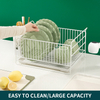 Roll Up Kitchen Countertop Cabinetry Stainless Steel Iron over The Sink Dish Drying Rack Dish Rack for Tray