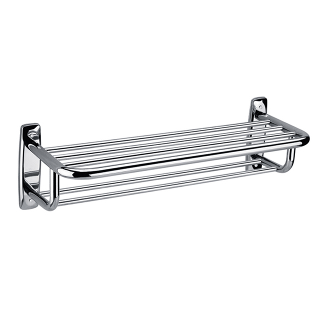 Easy To Use Bathroom Towel Rack Free Punch Wash Hand Bathroom stainless steel Shelf Wall Mounted Double Folding Bath Towel Rack