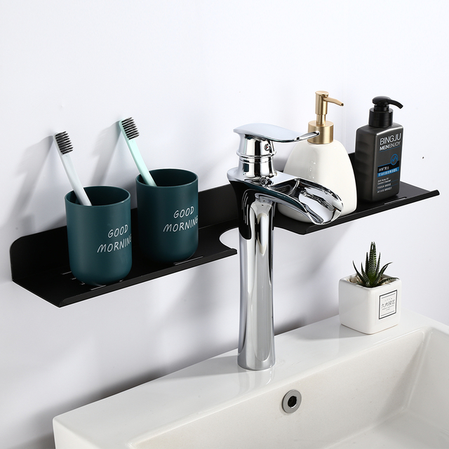 YF5301 Bathroom Shelf Organizer Over The Faucet, Over The Sink Shelf Bathroom Decor, Bathroom Sink Shelf Over Faucet