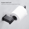 YF3505 Roll Black Mounted Paper Towel Holder Cabinet Towel Mounted Towel Holder Towel Hanging Holder Wall-Mounted Towel Rack Space Aluminum