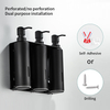 YF65102 Single/double/three Bottles Refillable Wall Mounted Hotel Bathroom Hand SS304 Stainless Steel Shampoo Liquid Soap Dispensers