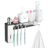 YF65104 304 Stainless Steel Soap Dispenser Rack Soap Dispenser Hotel Punch-free Towel Bar