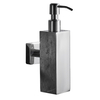 YF65106 200ML Manual Black Hand Lotion Square Soap Dispenser Hotel Stainless Steel Wall-mounted Press Soap Dispenser