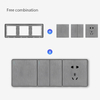 YF320100002 Different Wall Switch Socket Frames 1 Gang Frame Modular Design for Hotel