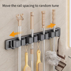 YF9162 Mop Holder Bathroom Wall Broom Hanger Wall-mounted Mop And Broom Holder Heavy Duty Broom Hanger Organizer Storage Tool Racks for Kitchen Garden Laundry Garage