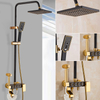 YF230530036 Space Aluminum Black Gold Single Hot Cold Shower Set Faucet Bidet Rain Shower Head for Hotels Ceramic
