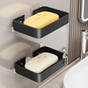 YF5336 Corner Adhesive Shower Caddy with Soap Holder Bathroom Organizer Wall Mounted Rack 3-Pack