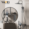 YF230530035 Gun Metal Grey Starlight Dusjkran Dusjsett Baderomsdusjbatteri