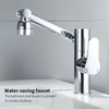 Rotatable Bathroom Faucets with Temperature Display 3 Water Outlet Modes Single Hole Faucet for Bathroom Sink 