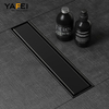 304 Stainless Steel Rectangular Invisible Floor Drain Golden Concealed Extended Floor Drain Toilet Sewer Deodorization