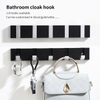 Nordic Wardrobe Towel Coat Clothes Hook Aluminum Alloy Hidden Wall Mounted Hook