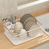 Adjustable Stainless Stell Dish Drainers for Kitchen Counter Used in Sink Countertop with Drainboard Utensil Holder