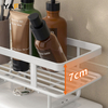 YF500200003 Bath Storage Rack Steel Frame 2-Layer Storage Rack Above Toilet Detachable Multifunctional Rack