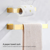 YF3505 Roll Black Mounted Paper Towel Holder Cabinet Towel Mounted Towel Holder Towel Hanging Holder Wall-Mounted Towel Rack Space Aluminum