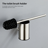 YF65152 Stainless Steel Bathroom Toilet Brush Holder Heavy Duty 304 Stainless Steel Base & Handle Toilet Bowl Cleaners Brush and Holder