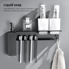 YF65104 304 Stainless Steel Soap Dispenser Rack Soap Dispenser Hotel Punch-free Towel Bar