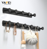 YF9113 Bathroom Towel Wall Bathrobe Hook Modern Design Bathroom Accessories Metal Hook Bathrobe Row Wall Hook