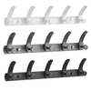 YF9117 Wall Mounted Coat Rack Heavy Duty Coat Hooks with 5 Metal Hooks